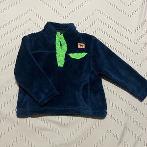 The Black Dog Navy Fleece with Neon Accents